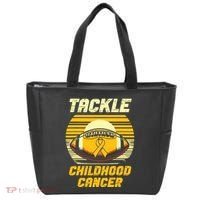 Tackle Childhood Cancer Awareness Tote Bag thumb 0