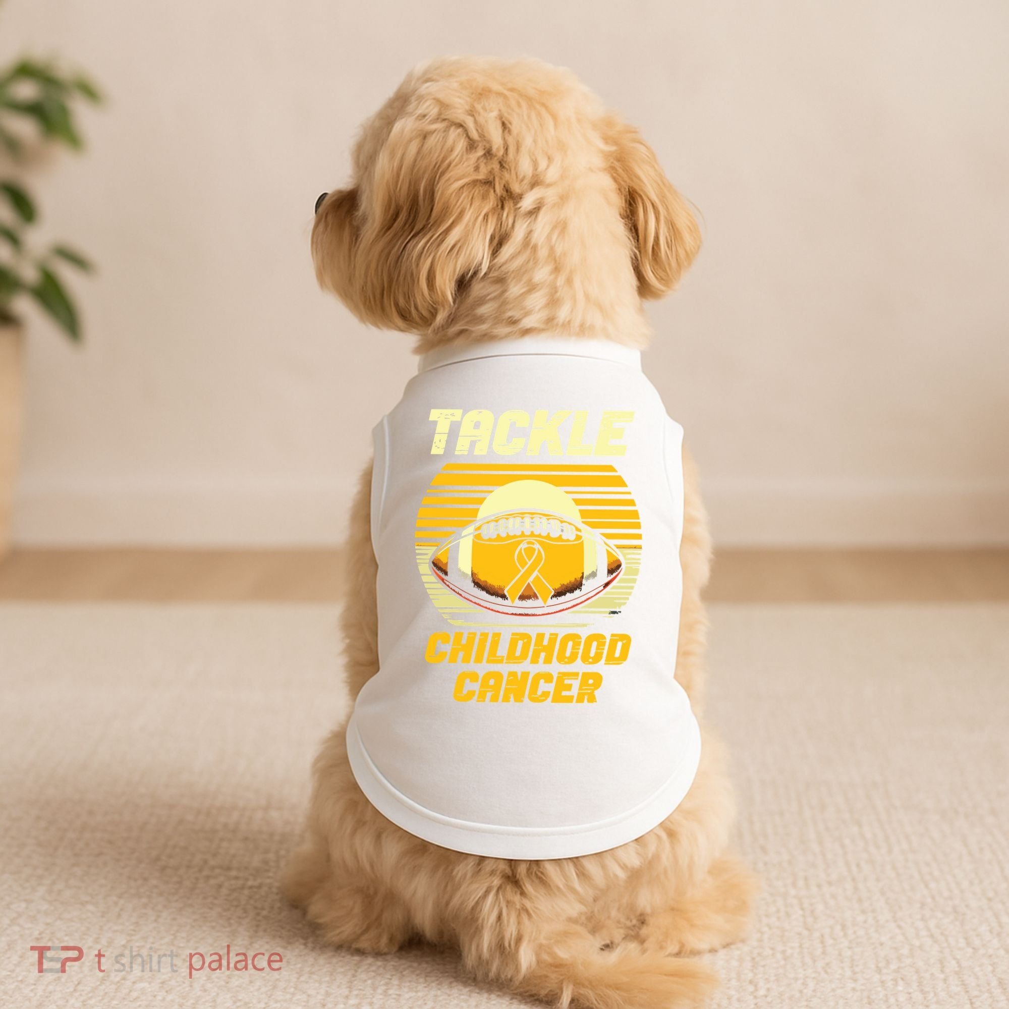 Tackle Childhood Cancer Awareness Doggie Tank