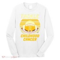 Tackle Childhood Cancer Awareness Long Sleeve Shirt thumb 0