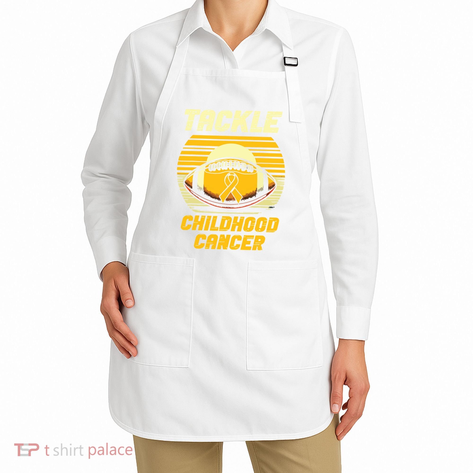 Tackle Childhood Cancer Awareness Apron
