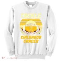 Tackle Childhood Cancer Awareness Sweatshirt thumb 0