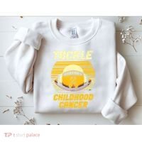 Tackle Childhood Cancer Awareness Sweatshirt thumb 2