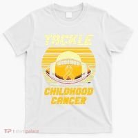 Tackle Childhood Cancer Awareness T-Shirt thumb 0