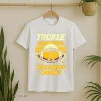 Tackle Childhood Cancer Awareness T-Shirt thumb 2