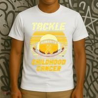 Tackle Childhood Cancer Awareness T-Shirt thumb 3