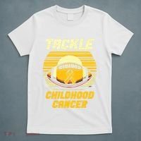Tackle Childhood Cancer Awareness T-Shirt thumb 5