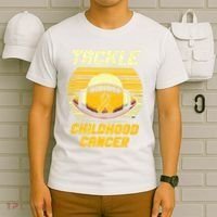 Tackle Childhood Cancer Awareness T-Shirt thumb 6