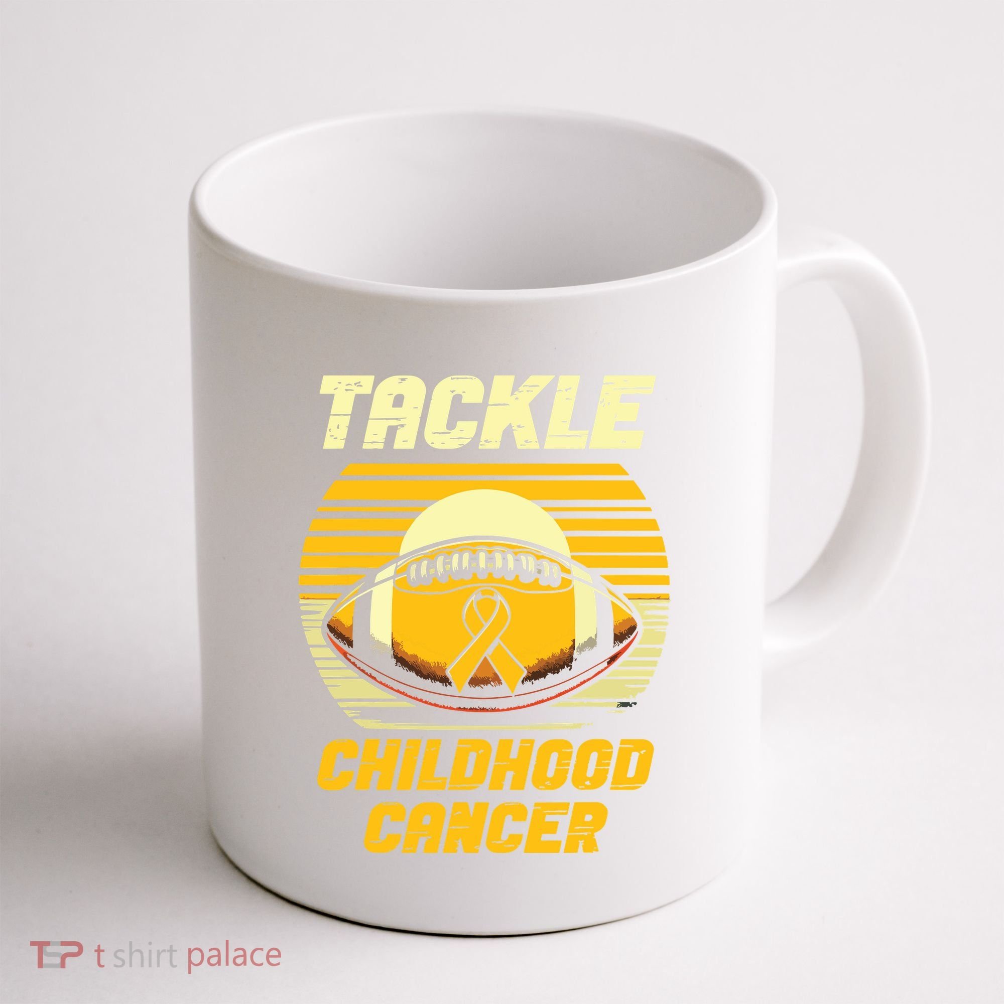 Tackle Childhood Cancer Awareness Coffee Mug