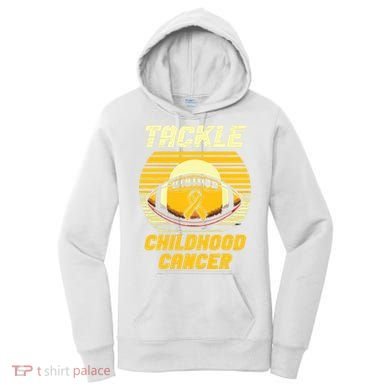 Tackle Childhood Cancer Awareness Women's Hoodie