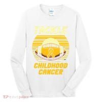 Tackle Childhood Cancer Awareness Tall Long Sleeve Shirt thumb 0