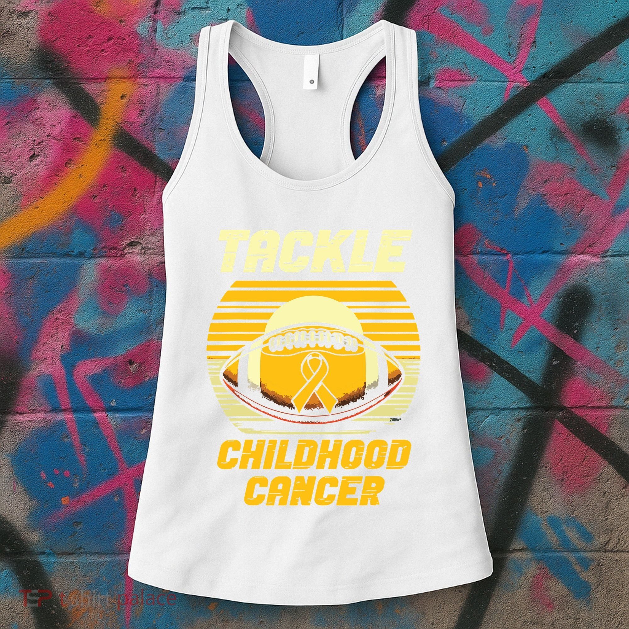 Tackle Childhood Cancer Awareness Women's Tank Top