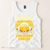Tackle Childhood Cancer Awareness Tank Top thumb 2