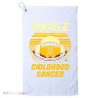 Tackle Childhood Cancer Awareness Golf Towel thumb 0