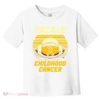 Tackle Childhood Cancer Awareness Toddler T-Shirt thumb 0