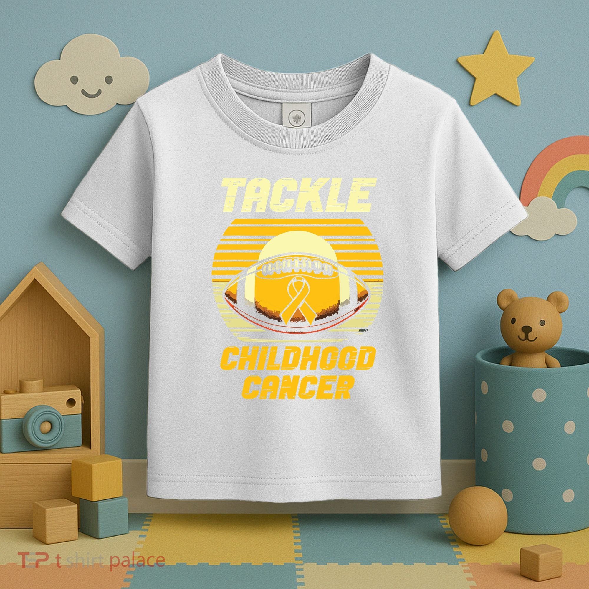 Tackle Childhood Cancer Awareness Toddler T-Shirt