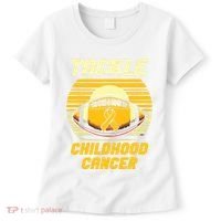 Tackle Childhood Cancer Awareness Women's T-Shirt thumb 0
