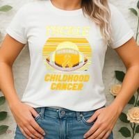 Tackle Childhood Cancer Awareness Women's T-Shirt thumb 2