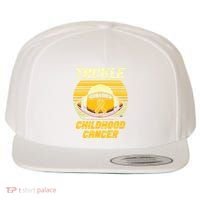 Tackle Childhood Cancer Awareness Wool Snapback Cap thumb 0