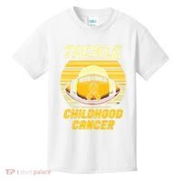 Tackle Childhood Cancer Awareness Kids T-Shirt thumb 0