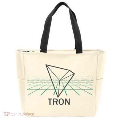 Tron Cryptocurrency Crypto 3d Grid Tote Bag