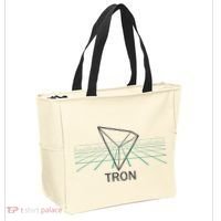 Tron Cryptocurrency Crypto 3d Grid Tote Bag thumb 2