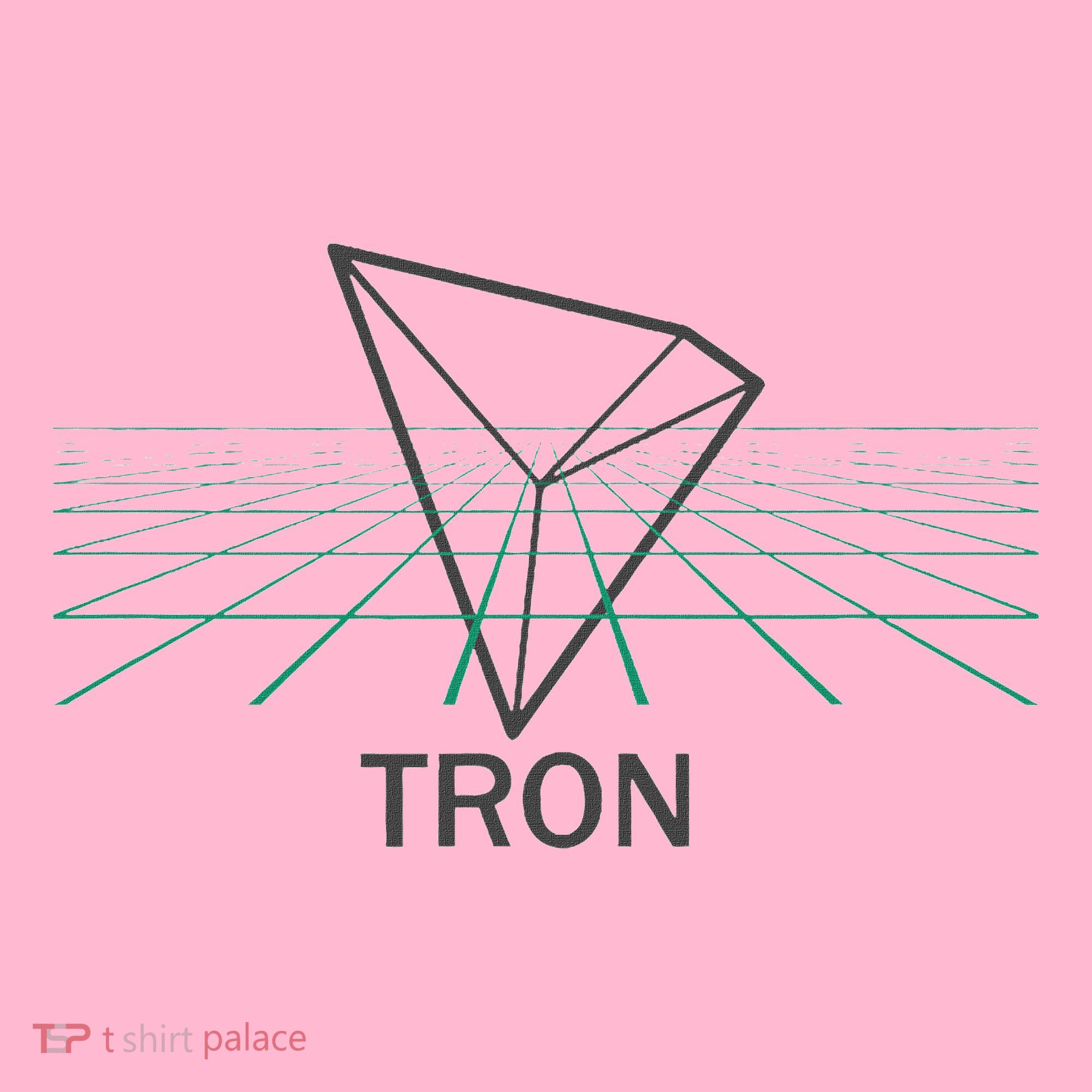 Tron Cryptocurrency Crypto 3d Grid Coaster