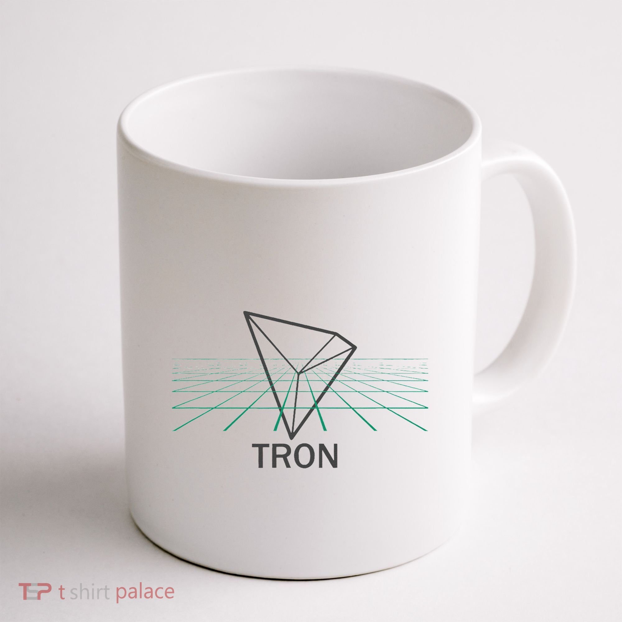 Tron Cryptocurrency Crypto 3d Grid Coffee Mug