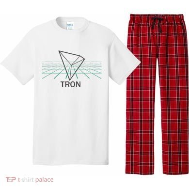 Tron Cryptocurrency Crypto 3d Grid Pajama Set
