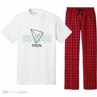 Tron Cryptocurrency Crypto 3d Grid Pajama Set thumb 0