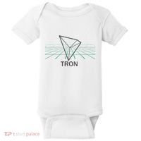 Tron Cryptocurrency Crypto 3d Grid Baby Bodysuit thumb 0