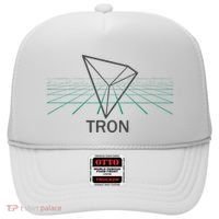 Tron Cryptocurrency Crypto 3d Grid Hat thumb 0