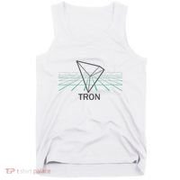 Tron Cryptocurrency Crypto 3d Grid Tank Top thumb 0