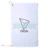 Tron Cryptocurrency Crypto 3d Grid Golf Towel thumb 0