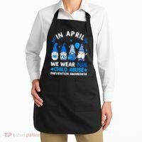 Teachers Cute Child Abuse Prevention Awareness Blue Apron thumb 2
