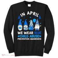 Teachers Cute Child Abuse Prevention Awareness Blue Sweatshirt thumb 0