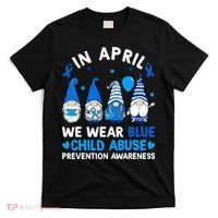 Teachers Cute Child Abuse Prevention Awareness Blue T-Shirt thumb 0