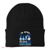 Teachers Cute Child Abuse Prevention Awareness Blue Beanie thumb 0