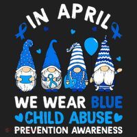Teachers Cute Child Abuse Prevention Awareness Blue Beanie thumb 2