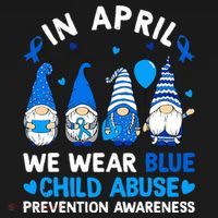 Teachers Cute Child Abuse Prevention Awareness Blue Coaster thumb 2