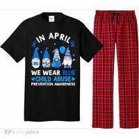 Teachers Cute Child Abuse Prevention Awareness Blue Pajama Set thumb 0
