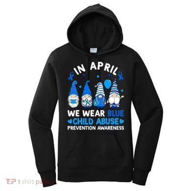 Teachers Cute Child Abuse Prevention Awareness Blue Women's Hoodie