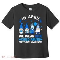 Teachers Cute Child Abuse Prevention Awareness Blue Toddler T-Shirt thumb 0