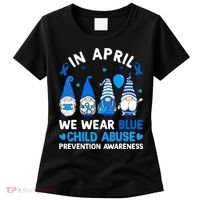 Teachers Cute Child Abuse Prevention Awareness Blue Women's T-Shirt thumb 0