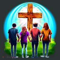 Teens Christian Catholic Retreat Kids Sweatshirt thumb 2