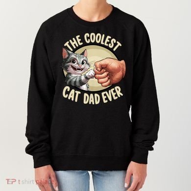 The Coolest Cat Dad Ever FatherS Day Women's Sweatshirt