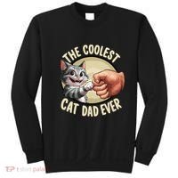 The Coolest Cat Dad Ever FatherS Day Sweatshirt thumb 0