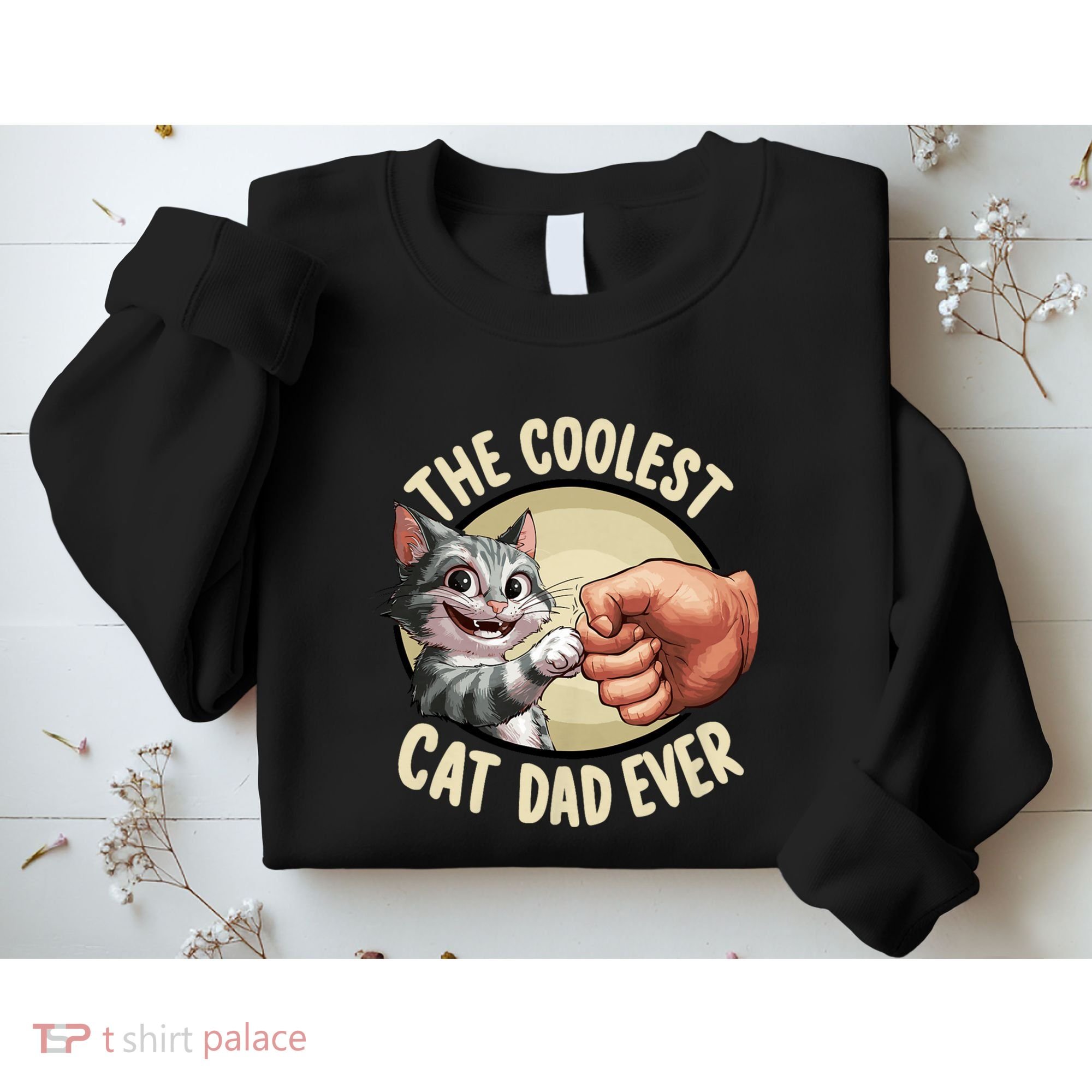 The Coolest Cat Dad Ever FatherS Day Sweatshirt