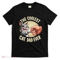 The Coolest Cat Dad Ever FatherS Day T-Shirt thumb 0
