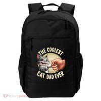 The Coolest Cat Dad Ever FatherS Day Backpack thumb 0