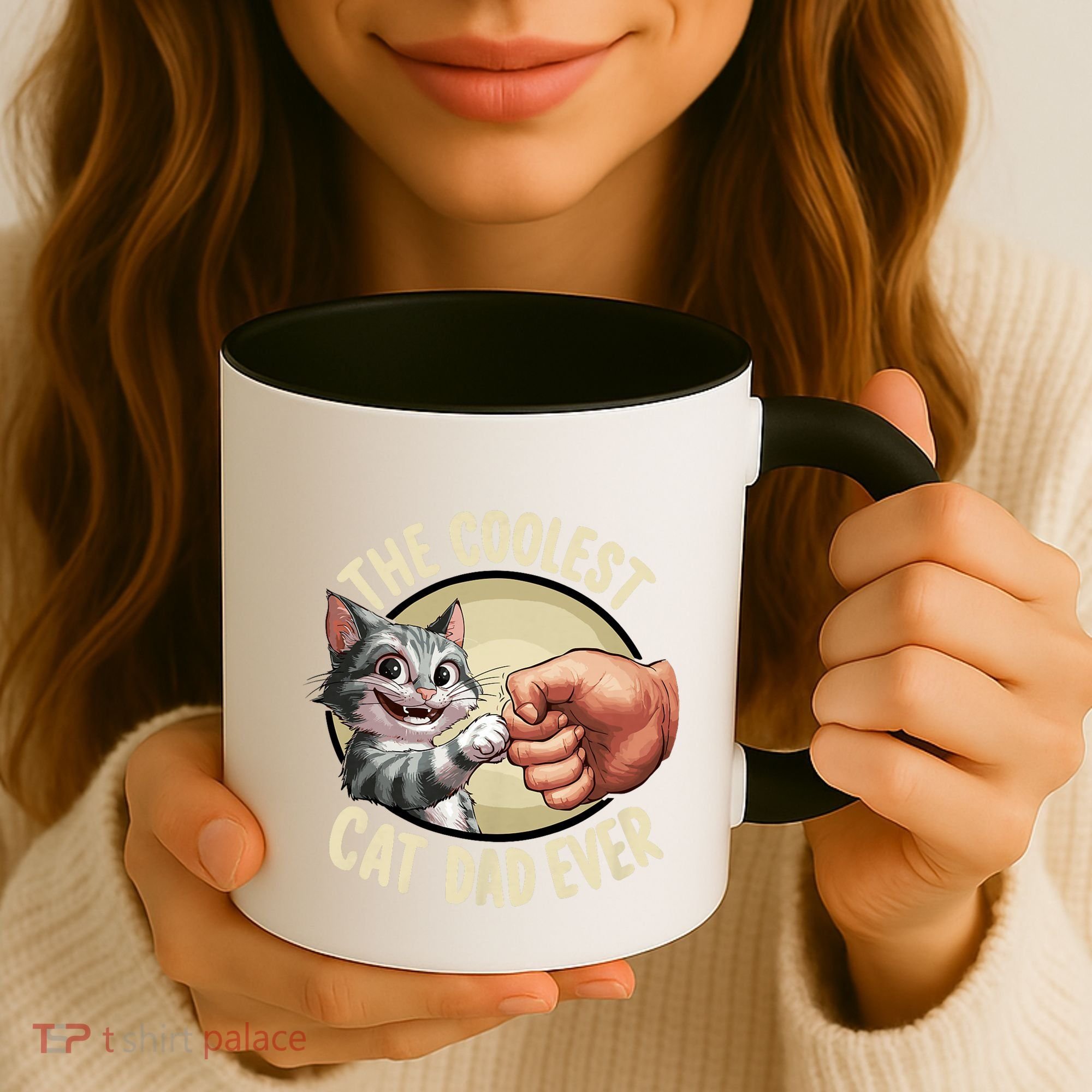 The Coolest Cat Dad Ever FatherS Day Coffee Mug